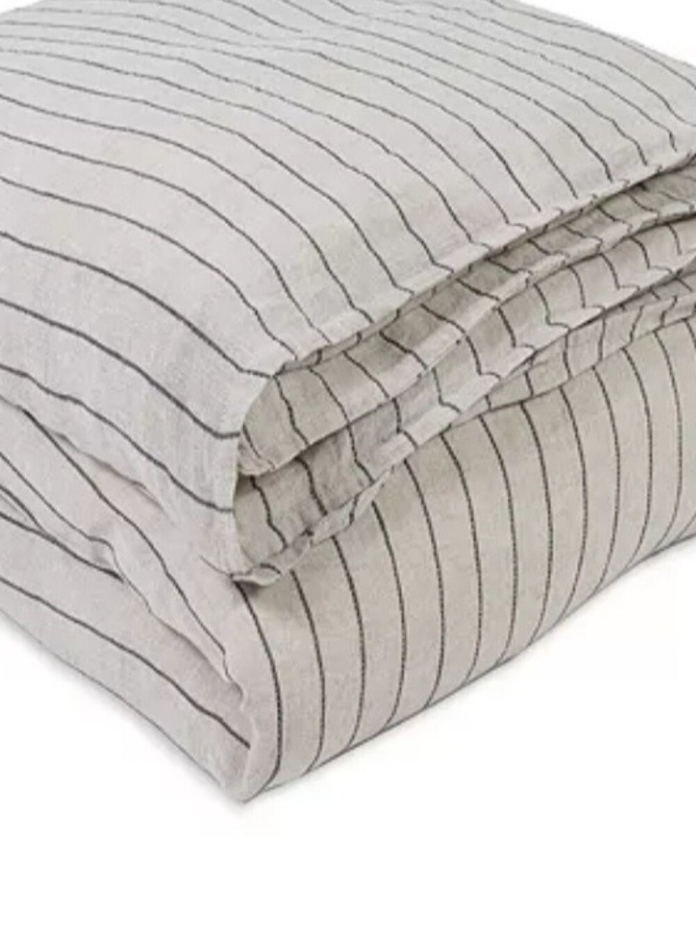 Pom Pom At Home Blake 100% Linen KING Duvet Cover White / Ocean